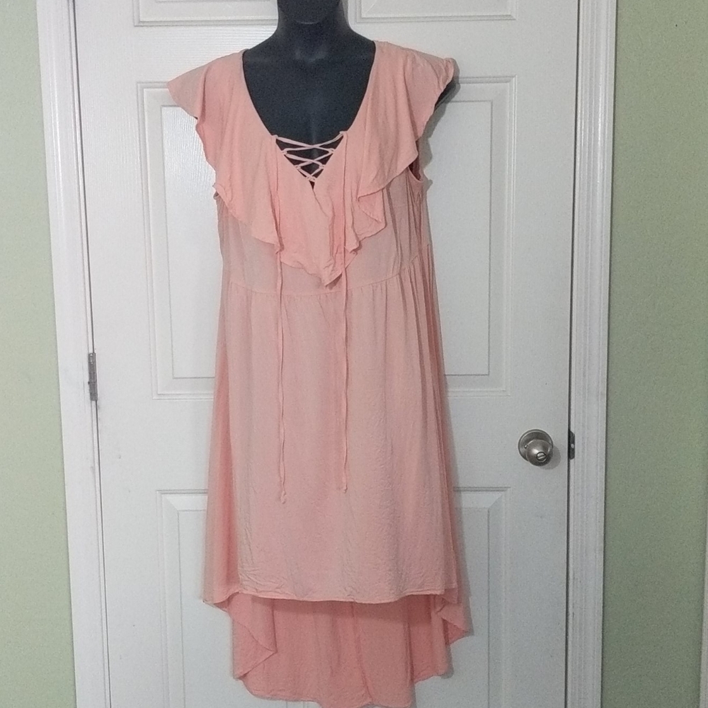 Torrid Pink Ruffle Dress